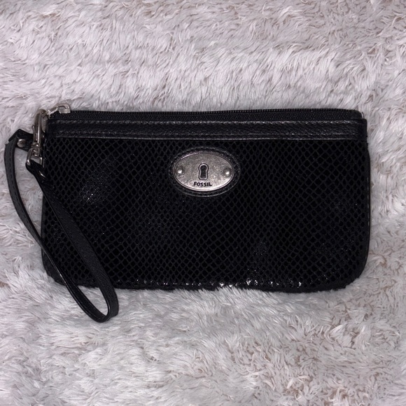 Fossil Handbags - Fossil Vintage Snake Embossed Wristlet